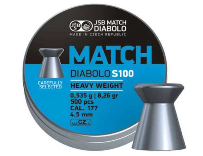 Пули пневматические JSB Match Diabolo S100 heavy 4.52мм