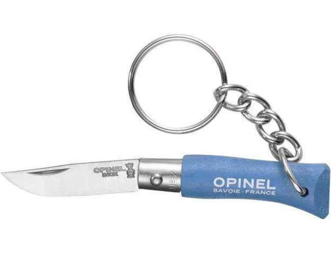 001428-b Нож Opinel Keychain №2 Inox. Цвет - голубой