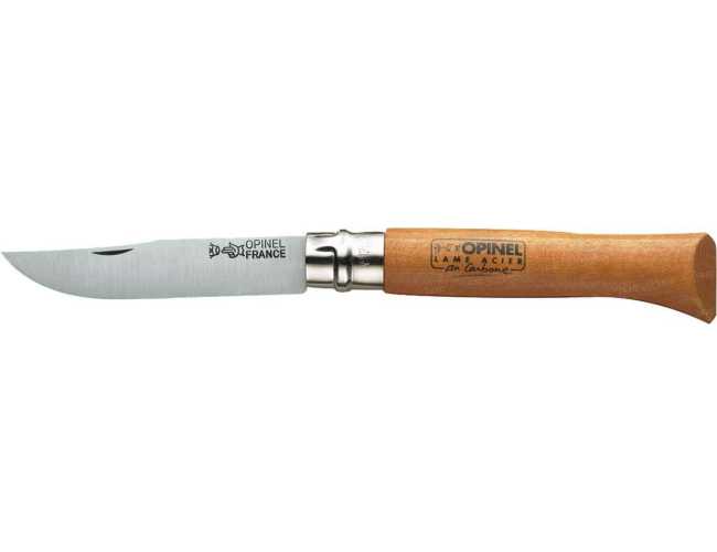 001256 Нож Opinel №12 Carbone (в блистере)