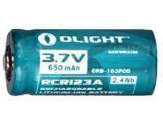 Аккуммуляторная батарея Olight RCR123А Li-Ion 3.7v 650 mAh