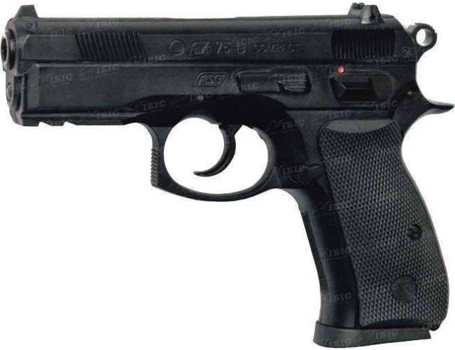 Пистолет пневматический ASG CZ 75D Compact. Корпус - металл