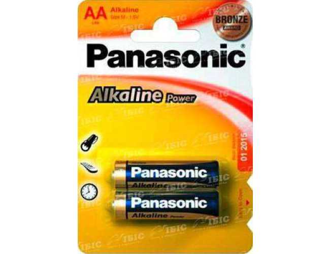 Батарея Panasonic ALKALINE POWER AA BLI 2