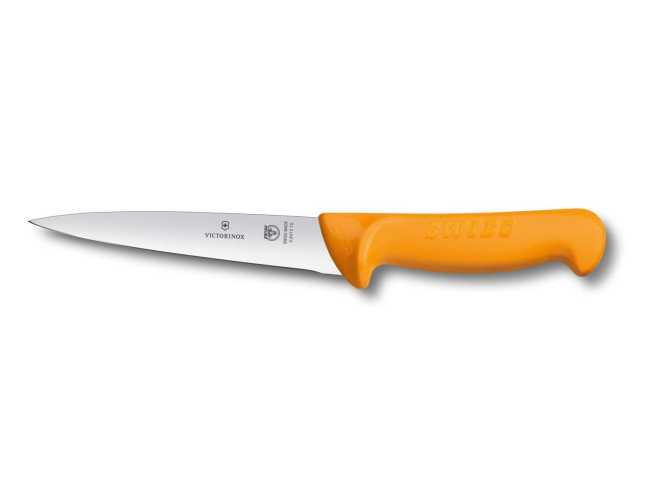 Нож кухонный Victorinox Swibo, Sticking,оранжевый, 15 см