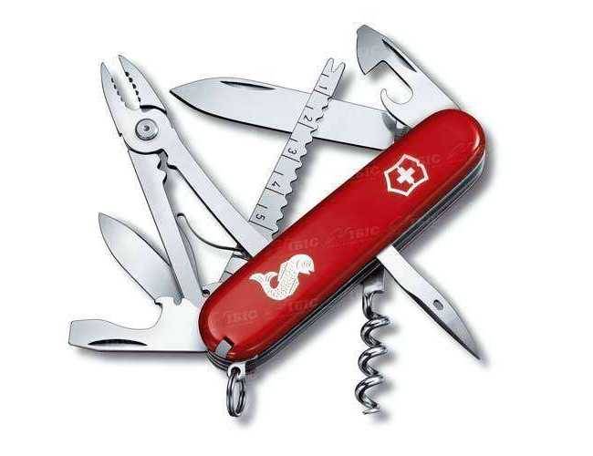 Нож VICTORINOX 1.3653.72 Angler красный