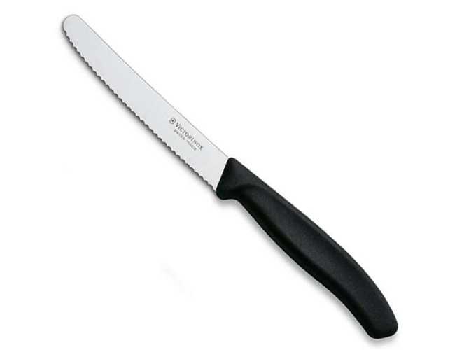 6.7833 Нож кухонный Victorinox SwissClassic для томатов, черный