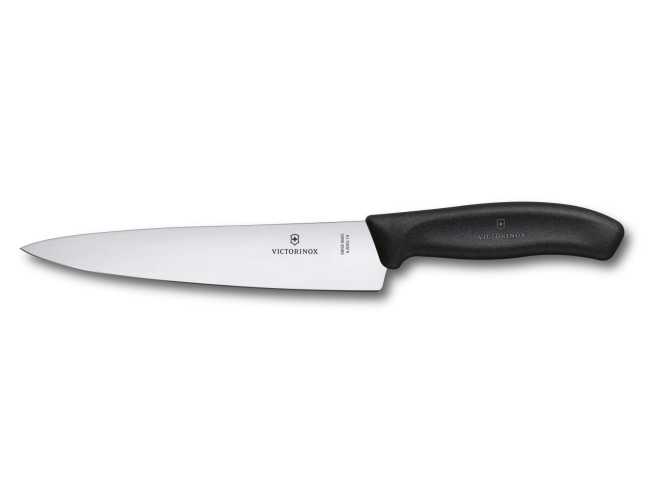 Нож кухонный разделочный Victorinox SwissClassic 19 см, черный, (6.8003.19B) 4000485