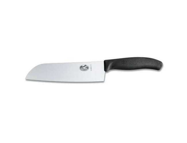 Нож кухонный сантоку Victorinox SwissClassic 17 см, черный, (6.8503.17) 4004787