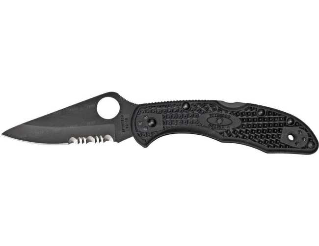 C11PSBBK Нож Spyderco Delica4 Black Blade