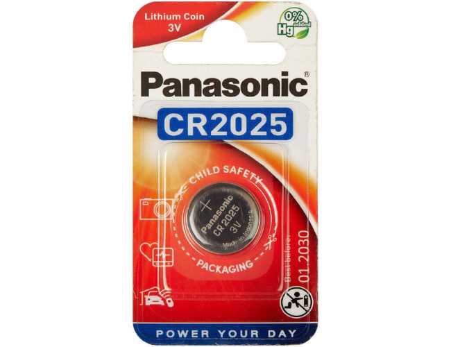 Батарея Panasonic CR 2025 BLI 1 LITHIUM