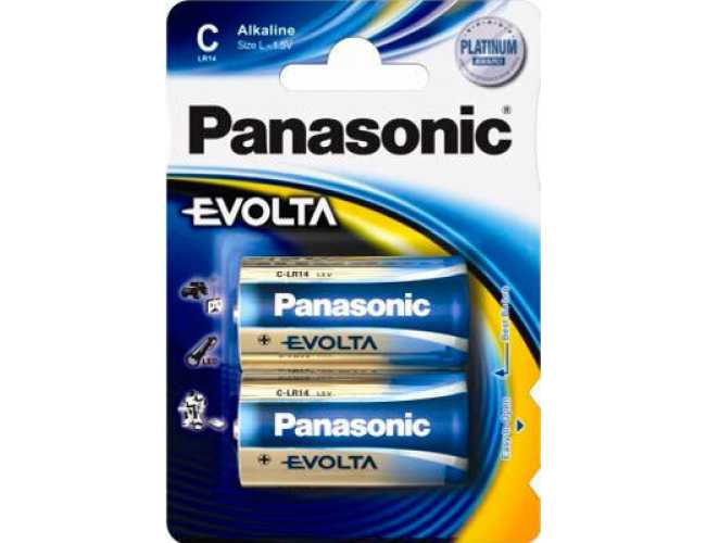 Батарея Panasonic EVOLTA C BLI 2 ALKALINE