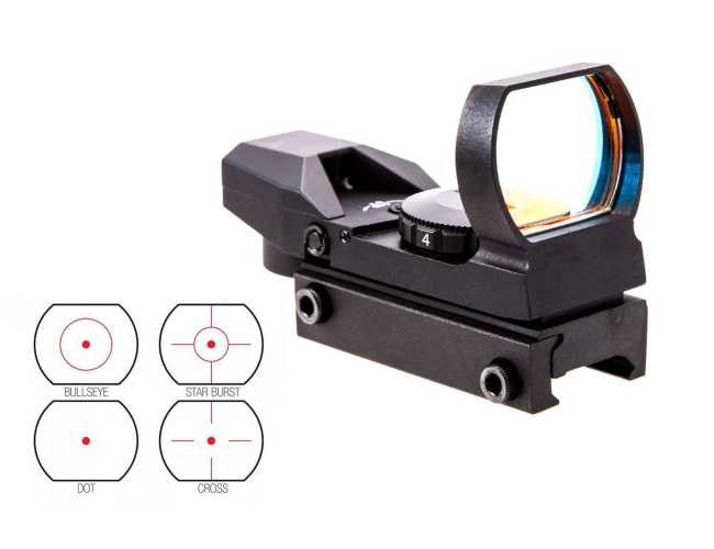 Прицел коллиматорный NcStar Red 4 Reticle Black