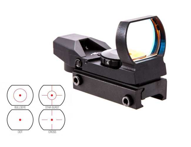 Прицел коллиматорный NcStar Red 4 Reticle QR Mount