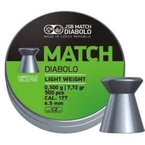Пули пневматические JSB Match Diabolo light 4.49мм