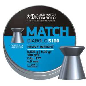 Пули пневматические JSB Match Diabolo S100 heavy 4.51мм