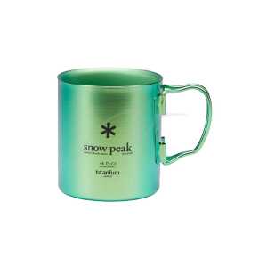 Термокружка Snow Peak MG-053GR-US Ti-Double Colored Mug 0.45l Green