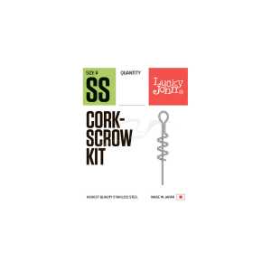 Штопор для силикона Lucky John Cork-Scrow Kit L (7шт/уп)