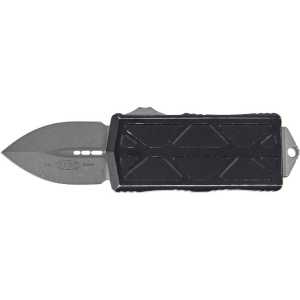 Нож Microtech Exocet Double Edge Stonewash. Distressed black