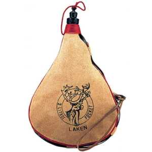 Фляга LAKEN Leather canteen 2 L straight form L. shape (PK2000-R) 