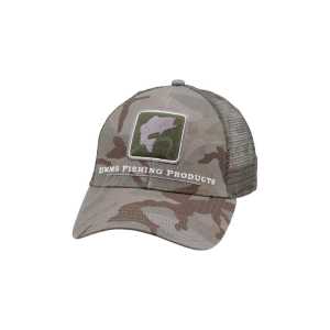 Кепка Simms Bass Icon Trucker One size ц:pico camo mineral