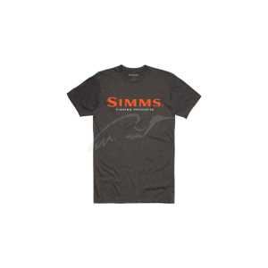 Футболка Simms Logo T-Shirt ц:charcoal heather