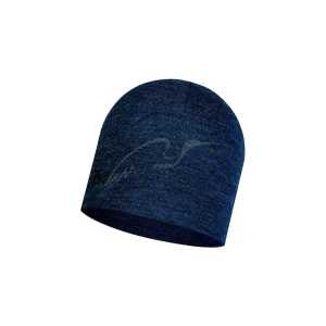 Шапка Buff Midweight Merino Wool Hat. Night blue melange