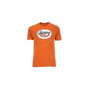 Футболка Simms Trout Outline T-Shirt ц:adobe heather