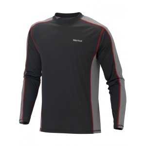 Термобелье MARMOT Lightweight crew ls vapor XL black/gargoyle ц:black/gargoyle