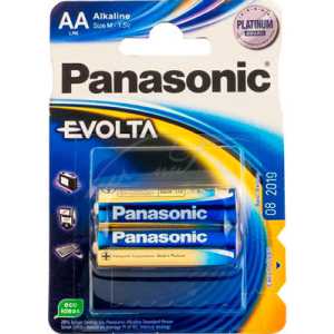 Батарея Panasonic EVOLTA AA BLI 2 ALKALINE