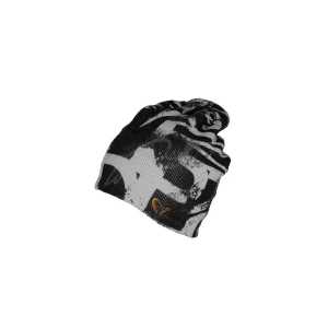 Шапка Savage Gear Printed Beanie ц:black/grey