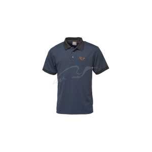 Футболка Savage Gear Simply Savage 3-Stripes Polo Shirt ц:ombre blue
