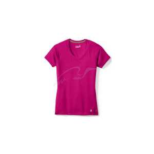 Футболка Smartwool Woman’s Merino 150 Baselayer Pattern Short Sleeve ц:розовый