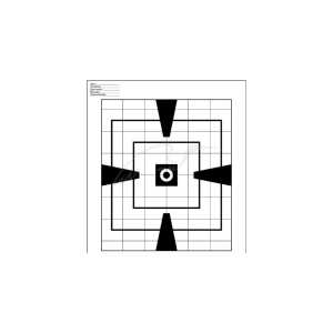 Мишень пристрелочная на 100 м шаг 1 MOA