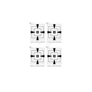 Мишень пристрелочная шаг 1 MOA (4шт./лист А2)