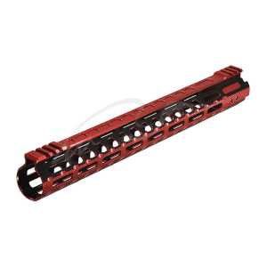 Цевье Leapers UTG PRO Ultra Slim15" для AR15. M-LOK. Black/Red