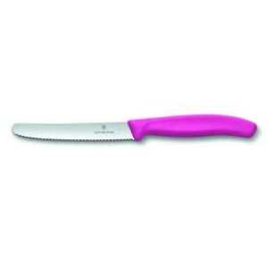 Нож кухонный Victorinox SwissClassic для томатов, розовый #