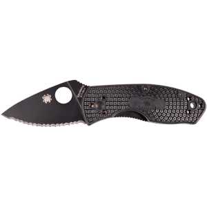 Нож Spyderco Ambitious Lightweight Black Serrated