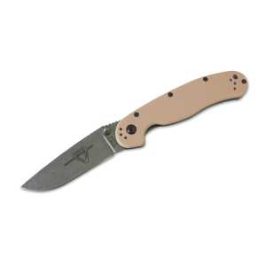  8881TN Нож Ontario RAT II Folder - Stonewash клинок, прямая РК